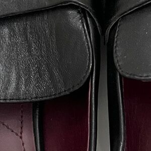 Franco Sarto black leather loafers